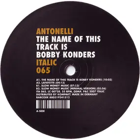 Antonelli - The Name Of This Track Is Bobby Konders