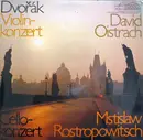 Double LP - Dvořák - David Oistrach , Mstislav Rostropovich - Violin-Konzert / Cello-Konzert - Duplo-Sound