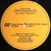 LP - Dvořák - Motettenchor Stuttgart (G. Graulich) - Messe In D-Dur