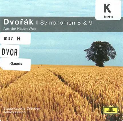 Antonín Dvořák - James Levine , Staatskapelle Dresden - Symphonien 8 & 9 (Aus Der Neuen Welt)