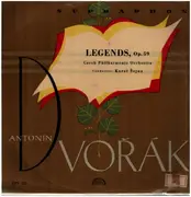 LP - Antonín Dvořák - The Czech Philharmonic Orchestra , Diretta da : Karel Šejna - Leggende op.59 - Cover variation