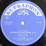 LP - Antonín Dvořák - The Czech Philharmonic Orchestra , Karel Šejna - Sinfonie Nr. 6 D-Dur, Op. 60