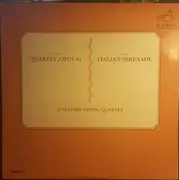 LP - Antonín Dvořák , Hugo Wolf , Juilliard String Quartet - Quartet, Opus 61 / Italian Serenade