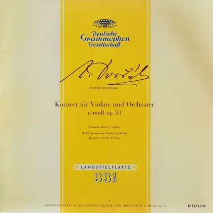 Dvořák - Konzert Für Violine Und Orchester A-Moll Op. 53