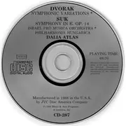 CD - Dvořák/Suk - Symphonic Variations / Symphony In E. Op. 14