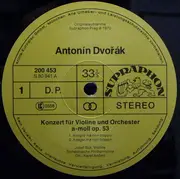 LP - Antonín Dvořák , Josef Suk , The Czech Philharmonic Orchestra , Karel Ančerl - Konzert Für Violine Und Orchester Op. 53 / Romanze Für Violine Und Orchester Op. 11