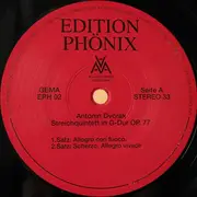 LP - Antonín Dvořák / Philharmonia Ensemble Frankfurt, D. Pagin, S. Pagin a.o. - Streichquintett G-Dur Op. 77