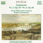 CD - Dvořák - Symphonies No. 3, Op. 10 • No. 6, Op. 60