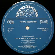LP - Dvorak / Janacek - Czech Suite / Suite For Strings, Adagio