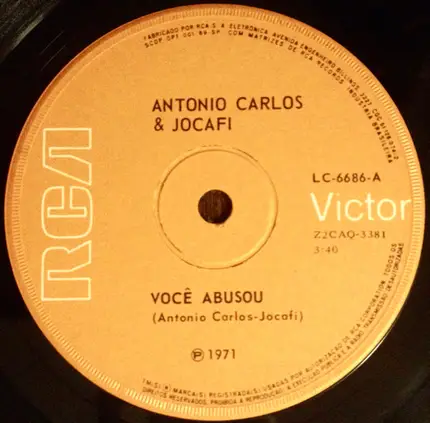 Antonio Carlos E Jocafi - Você Abusou / Nord West
