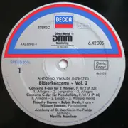 LP - Vivaldi - Bläserkonzerte - Vol. 2 - DMM