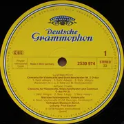 LP - Antonio Vivaldi ∙ Giuseppe Tartini ∙ Luigi Boccherini - Mstislav Rostropovich , Collegium Musicum Z - Cello-Konzerte • Cello Concertos