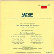 10'' - Antonio Vivaldi , Wolfgang Schneiderhan , Violine ‧ Festival Strings Lucerne ‧ Claude Starck , Viol - Die Vier Jahreszeiten (Il Cimento Dell´Armonia E Dell´Inventione Op.8 Nr.1-4)