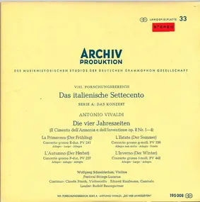 Vivaldi - Die Vier Jahreszeiten (Il Cimento Dell´Armonia E Dell´Inventione Op.8 Nr.1-4)