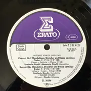 LP - Vivaldi - Drei Mandolinenkonzerte - Konzert Für 2 Orchester Und Violine 'Con Violino Scordato'