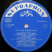 LP - Vivaldi / Manfredini / Albinoni - Italian Sinfonias