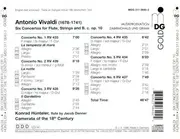 CD - Vivaldi - Six Concertos For Flute, Strings And B.c. Op. 10