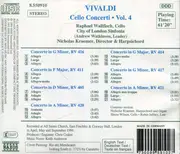 CD - Antonio Vivaldi , Raphael Wallfisch , City Of London Sinfonia , Nicholas Kraemer - Cello Concerti Vol. 4 (RV 405, 411, 414, 416, 417, 420 & 421)