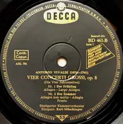 LP - Antonio Vivaldi , Stuttgarter Kammerorchester Dirigent: Karl Münchinger - Die Vier Jahreszeiten - Vier Concerti Grossi, Op. 8