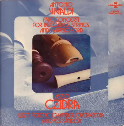 Antonio Vivaldi - Five Concerti For Recorder,Strings And Harpsichord