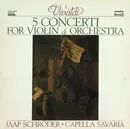 LP - Antonio Vivaldi - 5 Concerti For Violin & Orchestra