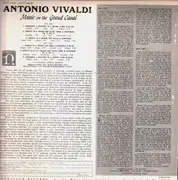 LP - Antonio Vivaldi - Music On The Grand Canal (The Maxence Larrieu Quartet)