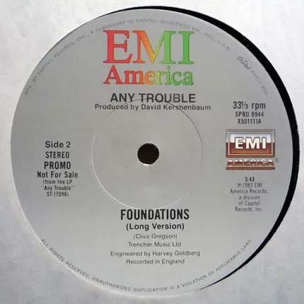 Any Trouble - Touch And Go / Foundations