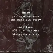 7inch Vinyl Single - Anything Goes - The Party's Over - Clear Vinyl