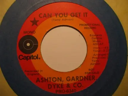 Ashton, Gardner & Dyke - Can You Get It