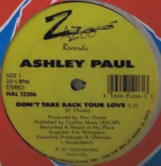 Ashley Paul - Don't Take Back Your Love