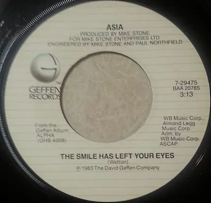 Asia - The Smile Has Left Your Eyes