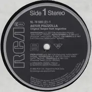 Double LP - Astor Piazzolla - Original Tangos From Argentina - Gatefold