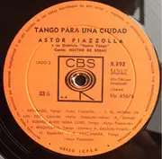 LP - Astor Piazzolla Y Su Quinteto - Tango Para Una Ciudad - Mono