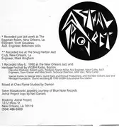 CD - Astral Project - New Orleans La.