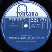 LP - Astrid Lindgren - Kalle Blomquist Lebt Gefährlich