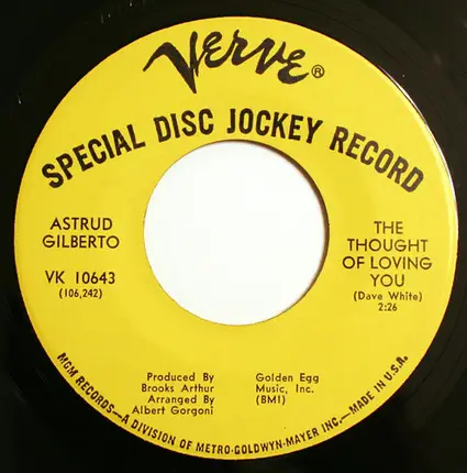 Astrud Gilberto - The Thought Of Loving You / A Time For Us