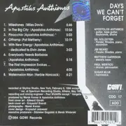 CD - Apostolis Antymos - Days We Can't Forget