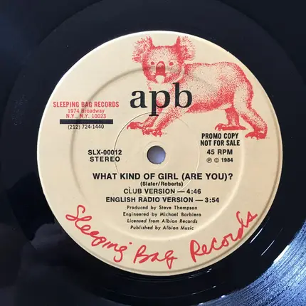 Apb - What Kind Of Girl (Are You) ?