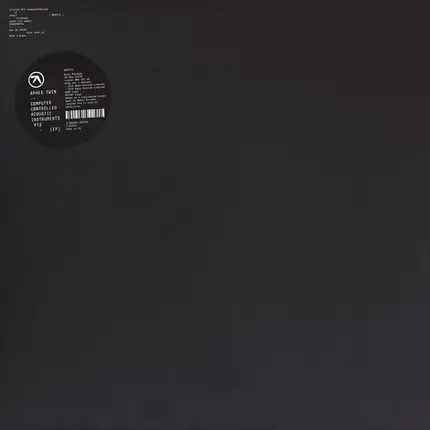 Aphex Twin - Computer Controlled Acoustic Instruments Pt2 EP