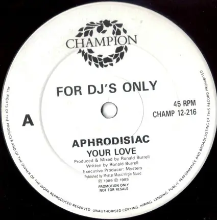 Aphrodisiac - Your Love