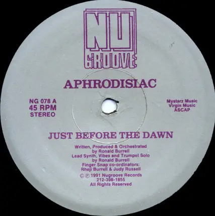 Aphrodisiac - Just Before The Dawn