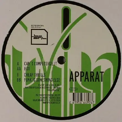 Apparat - Can't Computerize It