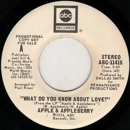 Apple & Appleberry - What Do You Know About Love?