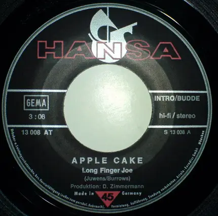 Apple Cake - Long Finger Joe / Good Morning Lady Sunshine