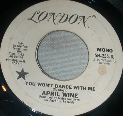 April Wine - You Won't Dance With Me