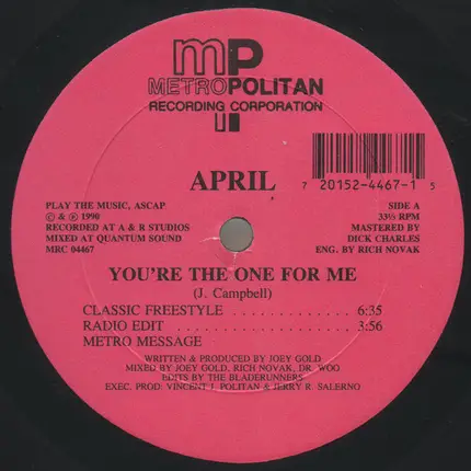 April - You're The One For Me
