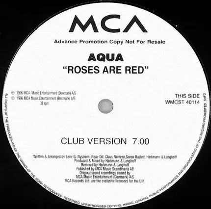 Aqua - Roses Are Red
