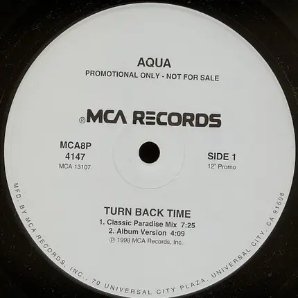 Aqua - Turn Back Time