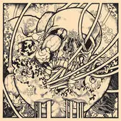 7inch Vinyl Single - Army Of Flying Robots / Kamikazee - Army Of Flying Robots / Kamikazee - clear / black splatter pressing