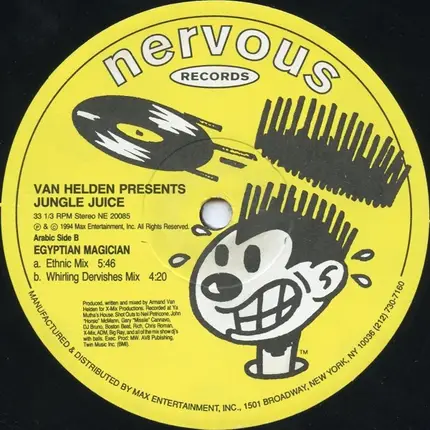 Armand Van Helden Presents Jungle Juice - Loves Ecstasy / Egyptian Magician